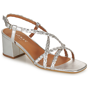 Jonak Sandalen  88-TBC-CUIR-METALLISE-ARGENT