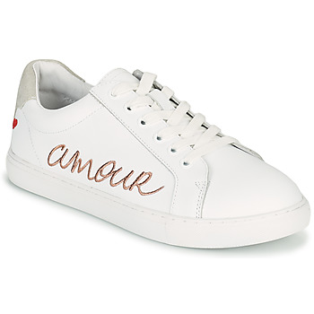 Bons baisers de Paname Lage Sneakers  SIMONE AMOUR BLANC ROSE GOLD