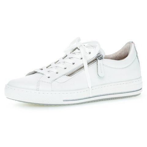 Gabor Sneakers met sleehak Florence zacht gepolsterde schacht, vrijetijdsschoen, halsschoen, veterschoen