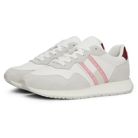 TOMMY JEANS Sneakers met sleehak TJW EVA RUNNER MAT MIX ESS vrijetijdsschoen, halfschoen, veterschoen met zijlogo-vlag