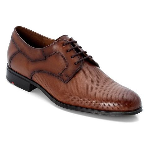 Lloyd Veterschoenen Levin met modieuze embossing, vrijetijdsschoen, halfhoge schoen, veterschoen