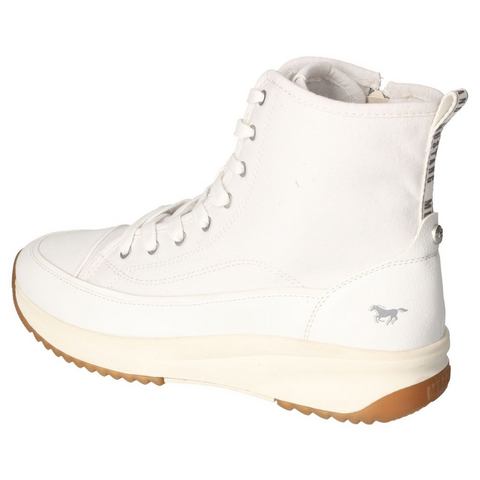 Mustang Shoes Hoge veterschoenen plateau, high top-sneaker, vrijetijdsschoen met rits