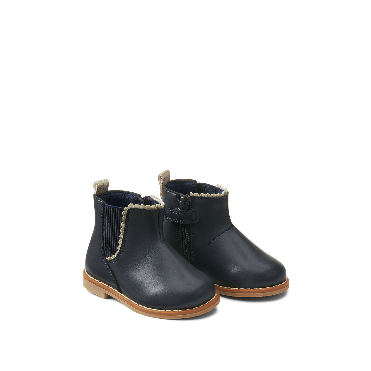 LA REDOUTE COLLECTIONS Bottines met ritssluiting en elastiek