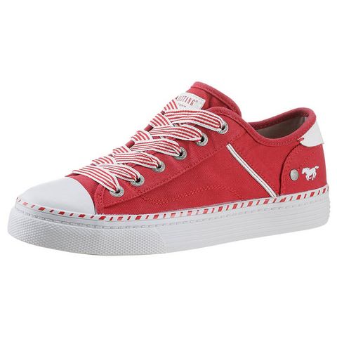 Mustang Shoes Sneakers vrijetijdsschoen, halfschoen, veterschoen met plateauzool