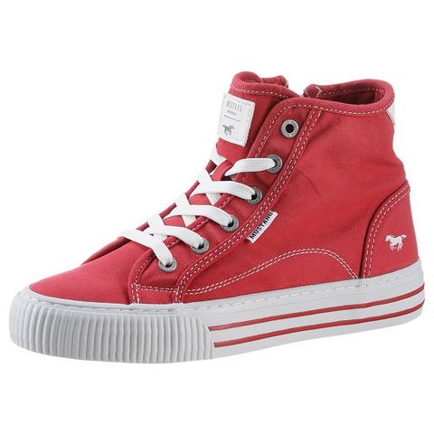 Mustang Shoes Hoge veterschoenen High-Top-Sneaker, Vrijetijdsschoen, plateau, high top-sneaker, vrijetijdsschoen met binnenrits