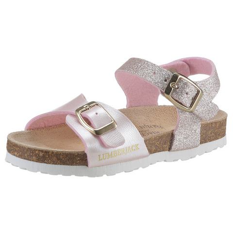 LUMBERJACK Sandalen zomerschoen, bandjes sandaal, sandaal, met glitters