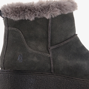 Hush Puppies gevoerde boots met imitatiebont grijs