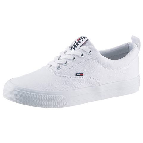 TOMMY JEANS Sneakers WMN CLASSIC  SNEAKER met gepolsterde schaprand, vrijetijdsschoen, halve schoen, veterschoen