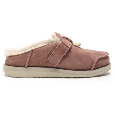 Satorisan Dames Uwabaki Clog Strap Suede Schoenen