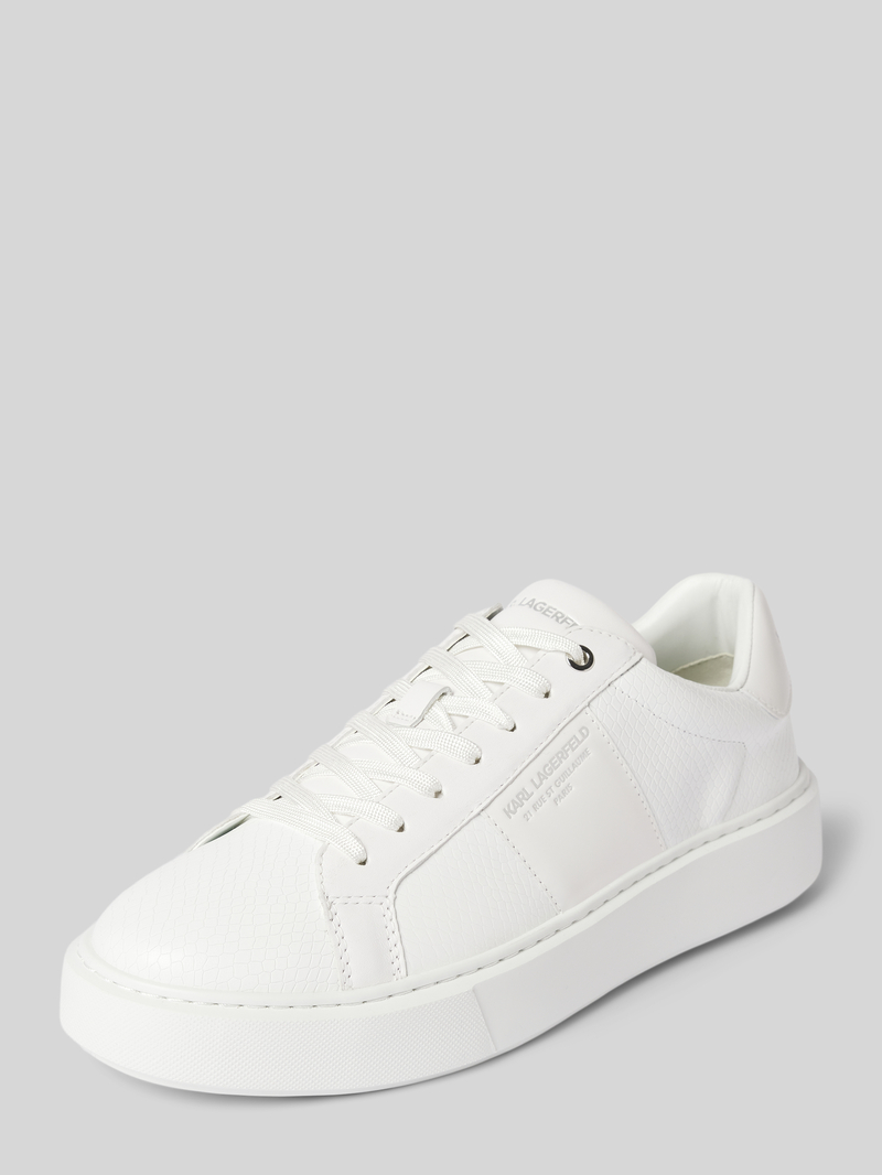 Karl Lagerfeld Leren sneakers met labelprint, model 'MAXI'