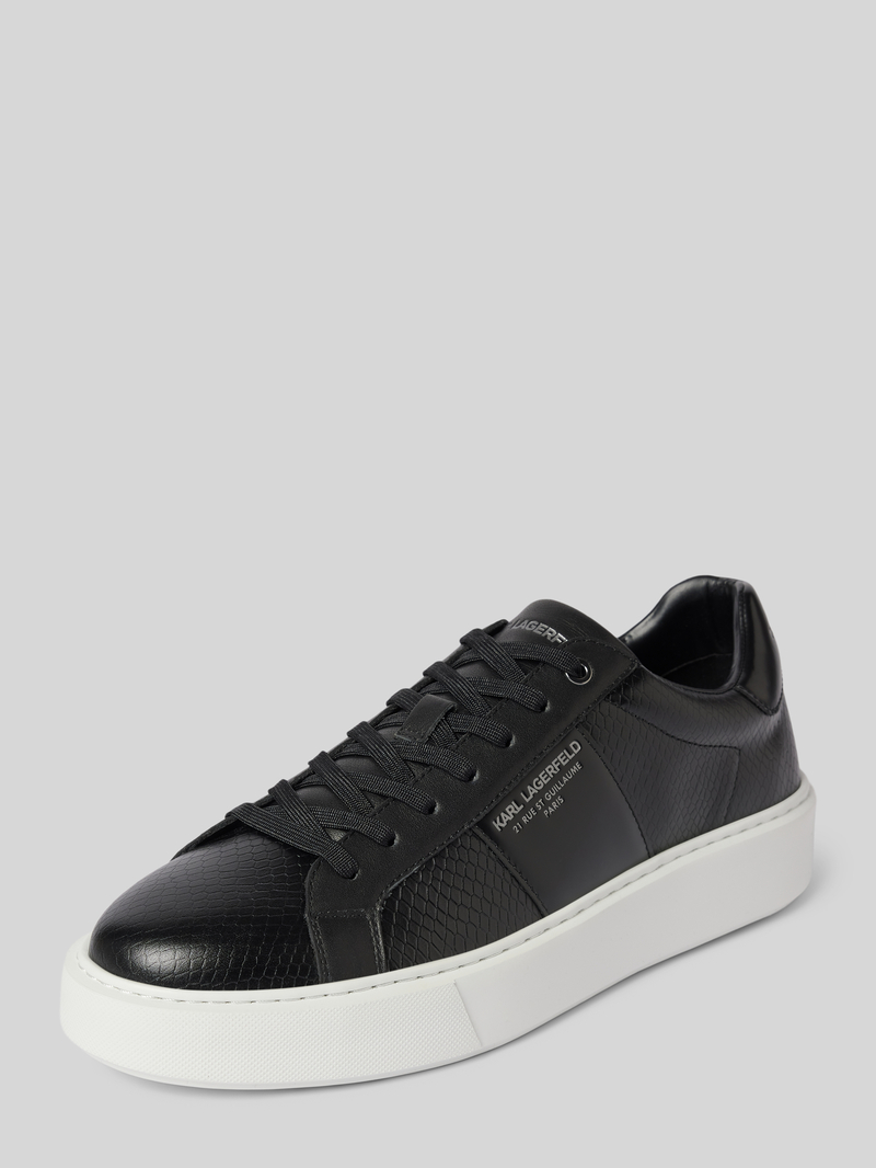 Karl Lagerfeld Leren sneakers met labelprint, model 'MAXI'