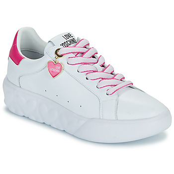 Love Moschino Lage Sneakers  FUXIA HEART+GOLD