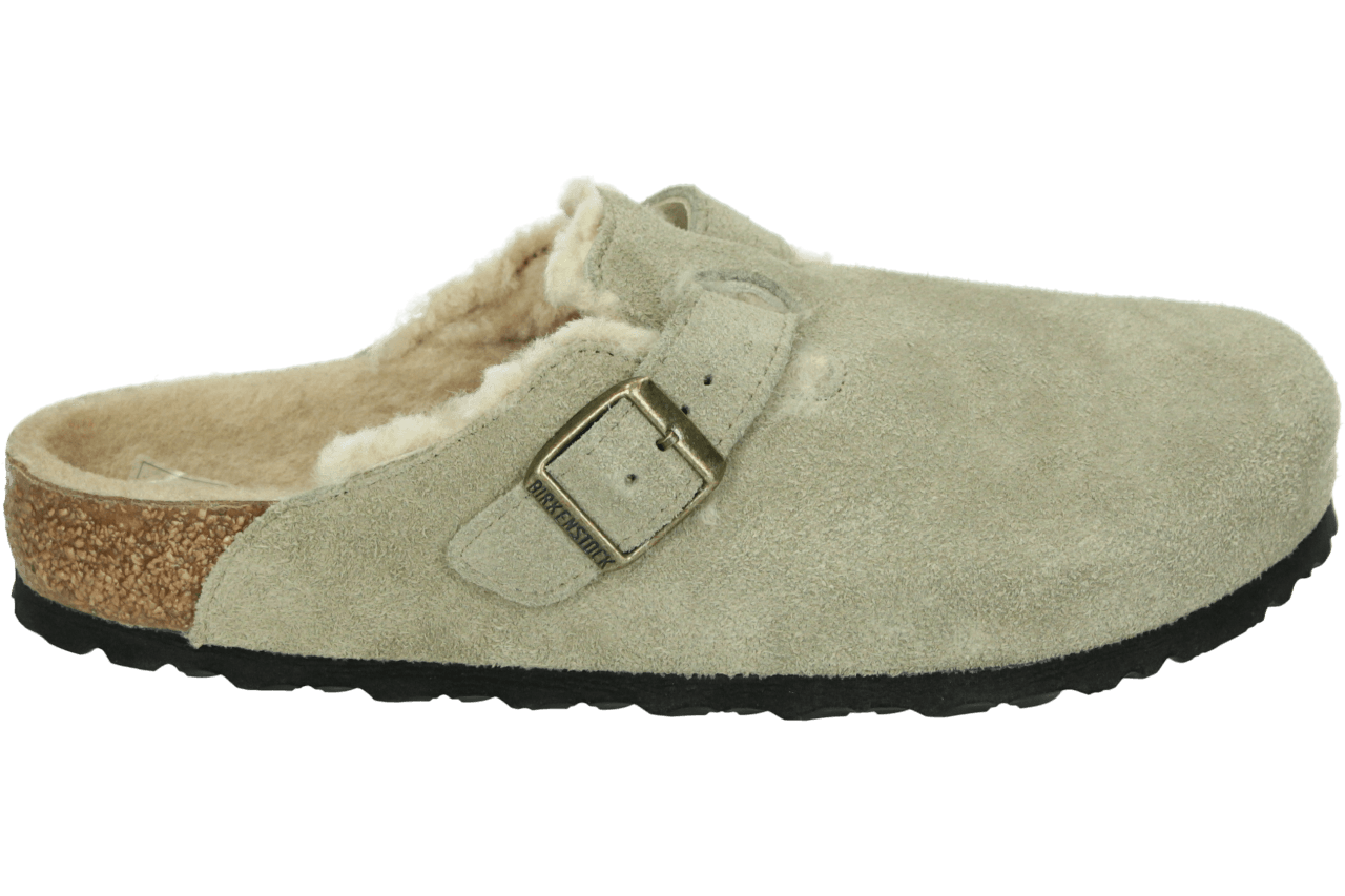 Birkenstock BOSTON SHEARLING SUEDE LEATHER