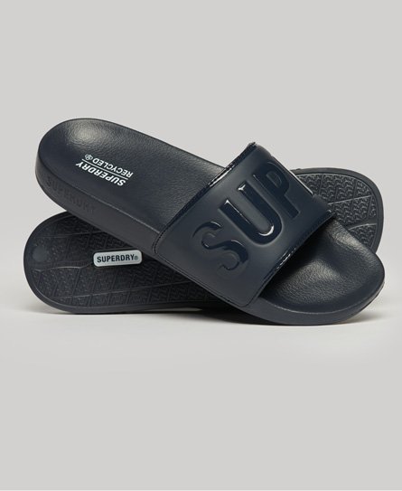 Superdry Mannen Core Badslippers Donkerblauw