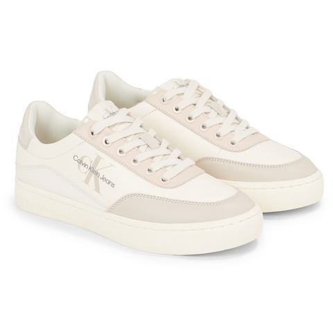 Calvin Klein Sneakers CLASSIC CUPSOLE LOW LACE LTH ML met logo-opdruk, vrijetijdsschoen, halfschoen, veterschoen