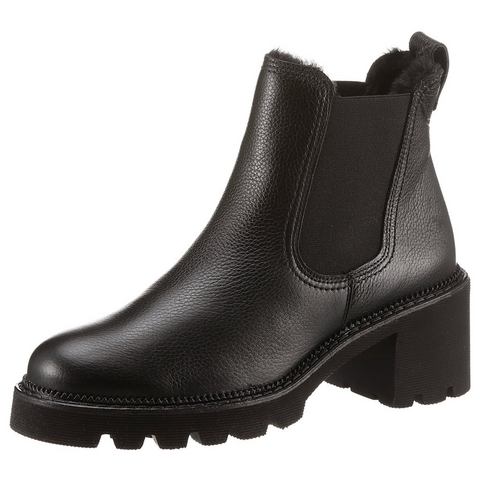 Paul Green Chelsea-boots winter ankle boots, block heel, with profile sole