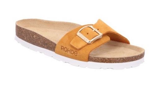 Rohde Slippers wedge heel, summer shoe, slippers with pre-shaped footbed