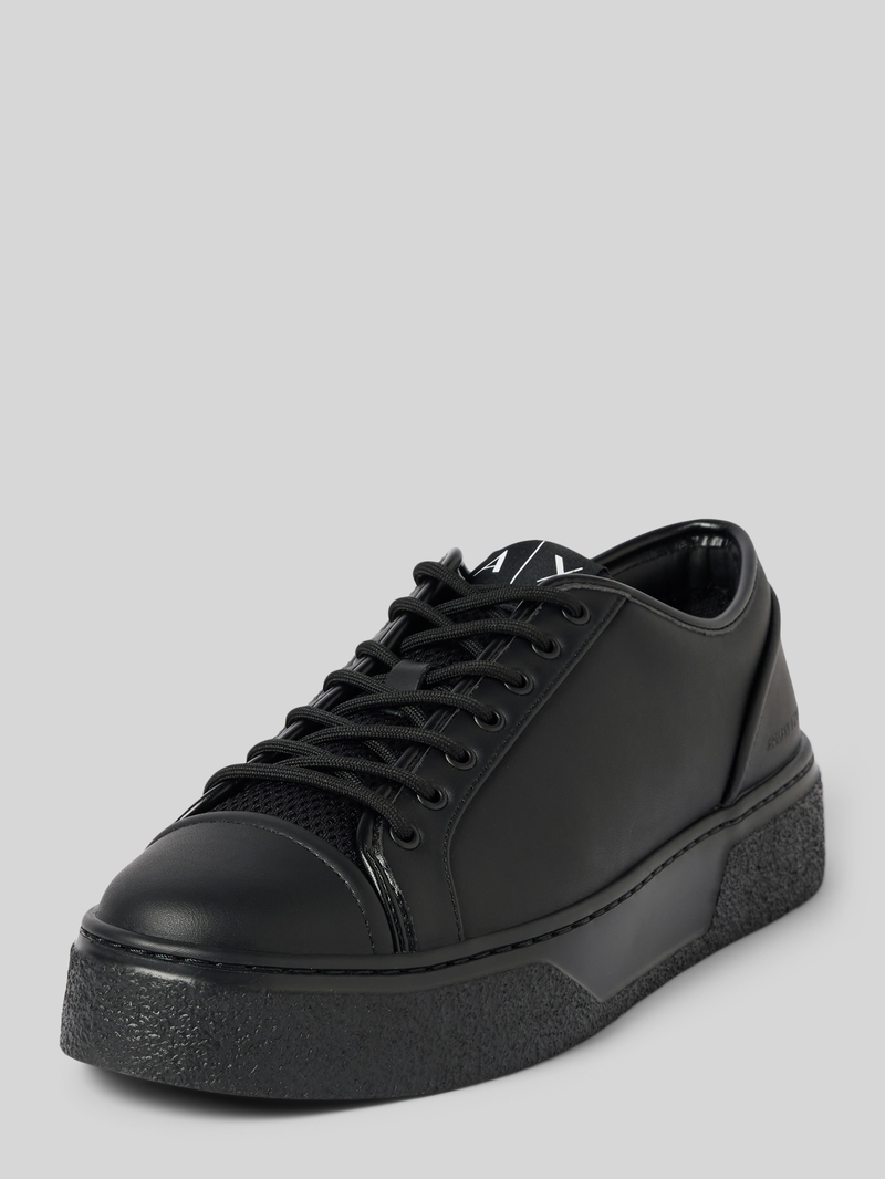 Armani Exchange Leren sneakers met plateauzool, model 'Lace Up'