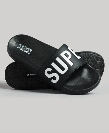 Superdry Mannen Code Core Badslippers Zwart