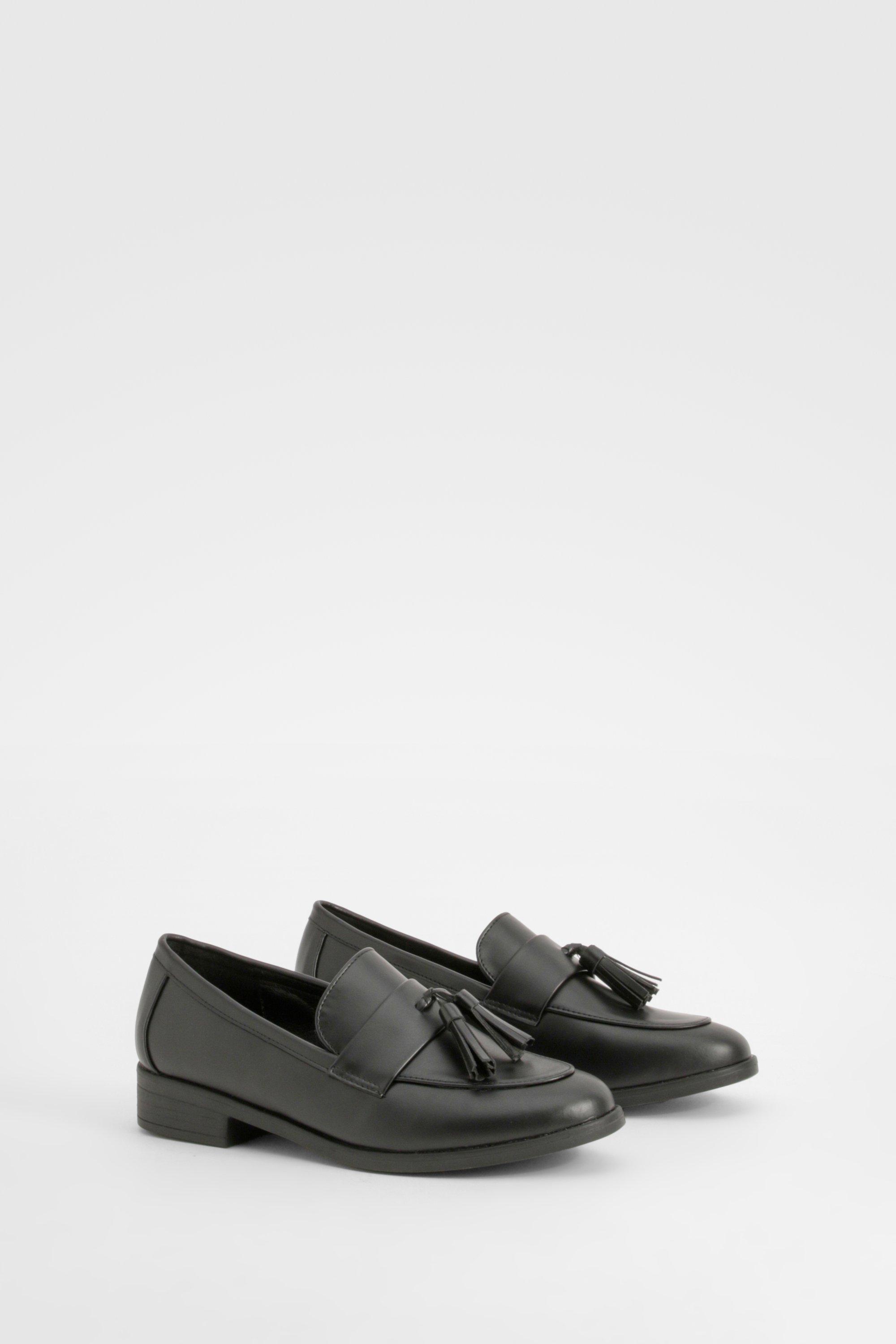 Boohoo Loafers Met Kwastjes, Black