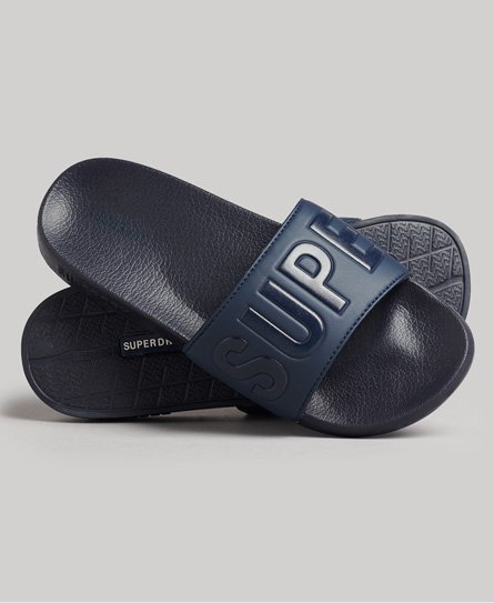 Superdry Female Core Badslippers Blauw