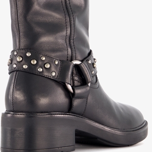 Harper hoge dames biker boots zwart