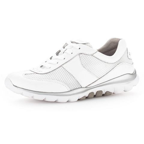 Gabor Rollingsoft Sneakers met sportieve mesh-inzet, vrijetijdsschoen, halfhoge schoen, veterschoen