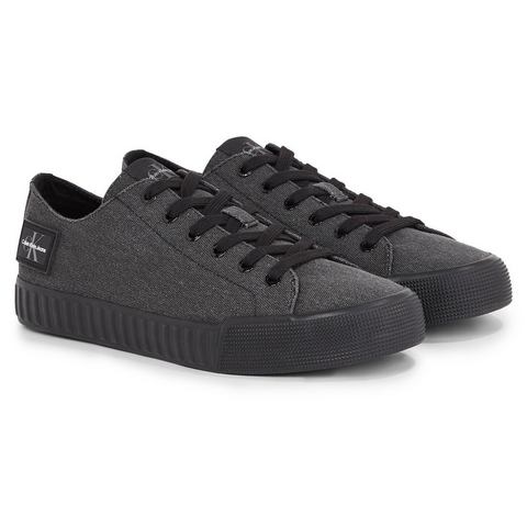 Calvin Klein Sneakers SKATER VULC LOW LACEUP CS ML DIF met label aan de hiel, vrijetijdsschoen, halfhoge schoen, veterschoen