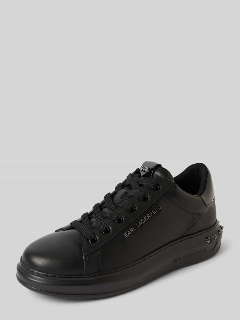 Karl Lagerfeld Leren sneakers met labelapplicatie