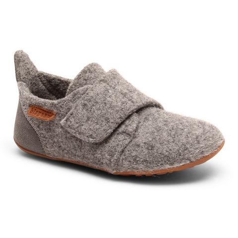 Bisgaard Pantoffels  Casual Wool Slip-on schoen, klittenbandschoen met lamswol gevoerd