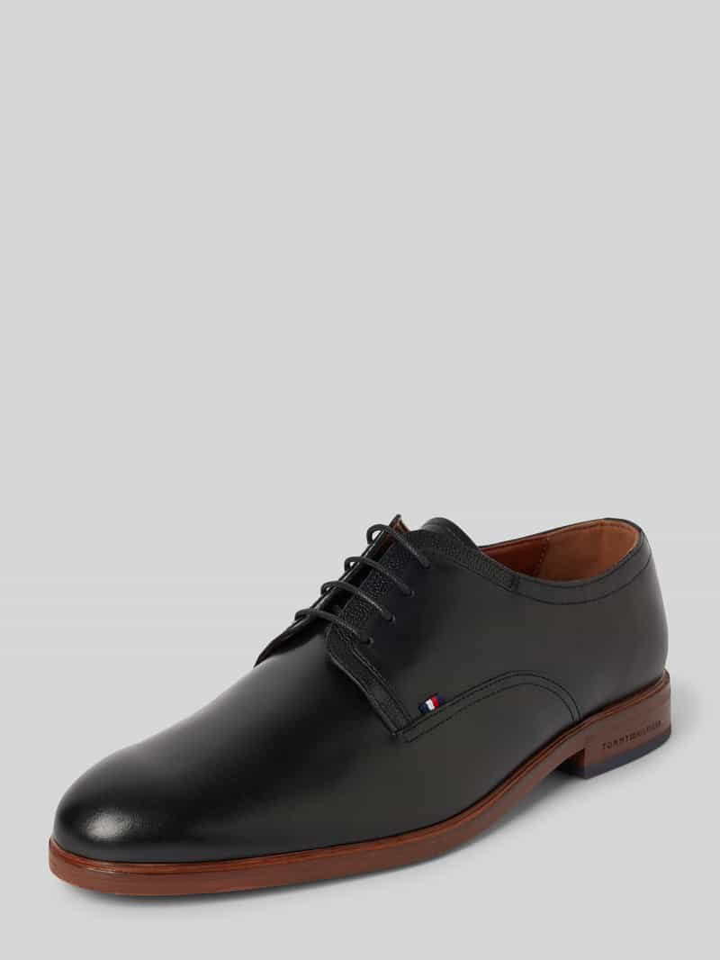 Tommy Hilfiger Leren derbyschoenen met labeldetail, model 'THUNIT'