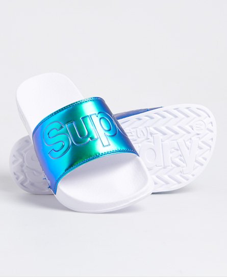 Superdry Female Pool Badslippers Groen