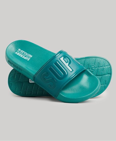 Superdry Vrouwen Code Core Badslippers Turkoois