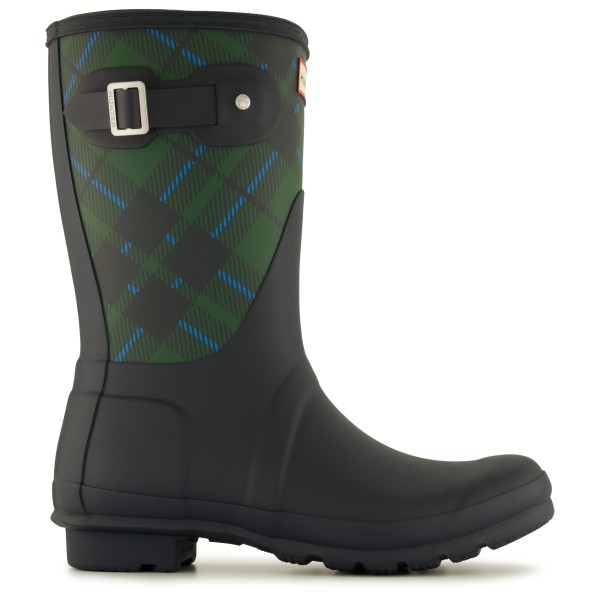 Hunter Boots  Women's Original Short Tartan Printed - Rubberlaarzen, zwart