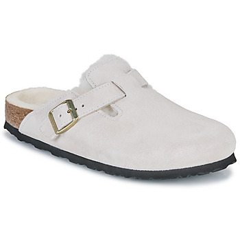 Birkenstock Klompen  Boston Shearling LEVE Antique White LAF