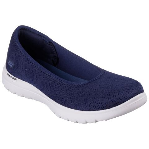 Skechers Ballerina's ON-THE-GO FLEX-SIENA Slipper, slip-on schoen, slip-on sneaker met comfortabele elastische afwerking