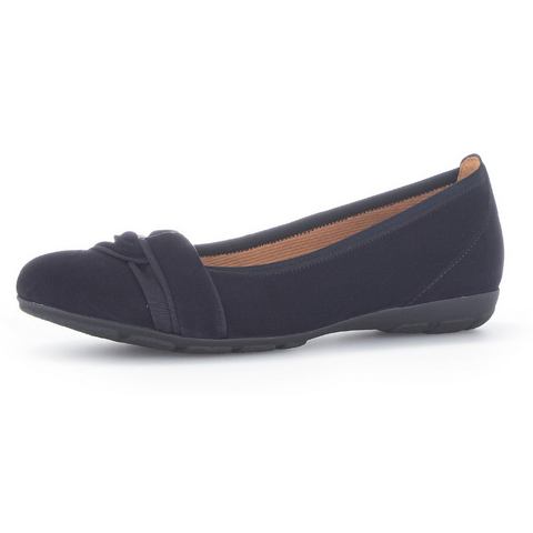 Gabor Ballerina's Platte schoenen, slipper met comfortabele elastische afwerking