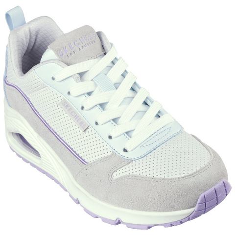 Skechers Sneakers UNO-TWO MUCH FUN met air-cooled memory foam, vrijetijdsschoen, halfschoen, veterschoen