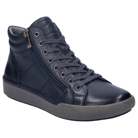 Josef Seibel Sneakers Claire 11 , veterschoenen, high top sneaker, comfortschoen met leren binnenzool