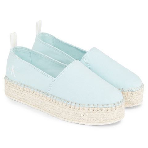 Calvin Klein Espadrilles PLATFORM ESPADRILLE ML BTW Zomerschuh, slipper, strand schoen met jute plateausole