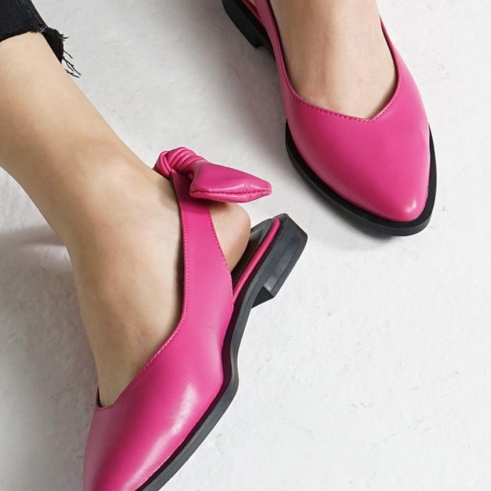 Frm Damesmode Fuchsia dagelijkse platte damesschoenen 35 roze