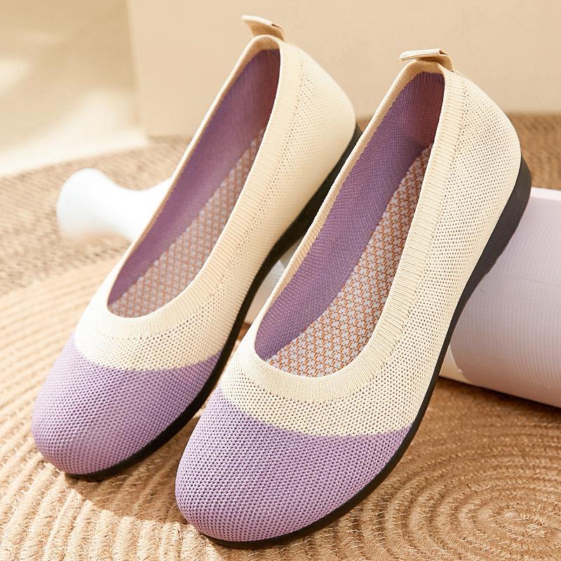 Tringa Vrouwen Ballet Flat Flats Schoenen Comfortabele Mesh Puntige Toe Slip On Dress Schoenen 36