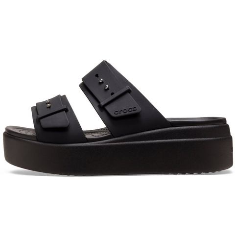 Crocs Slippers Brooklyn Low Wedge platform, summer shoe, slippers with buckle closure