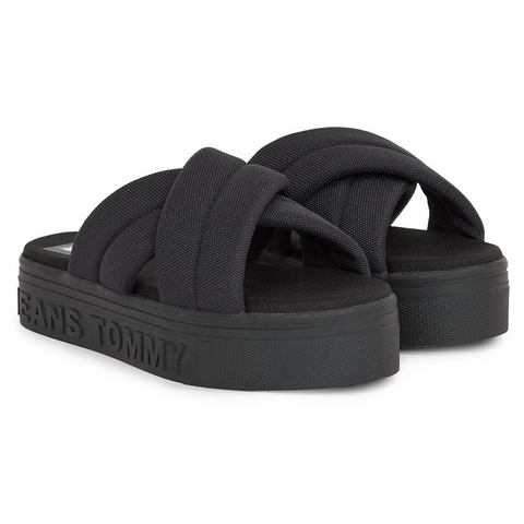 TOMMY JEANS Slippers TJW LETTERING FLATFORM SANDAL