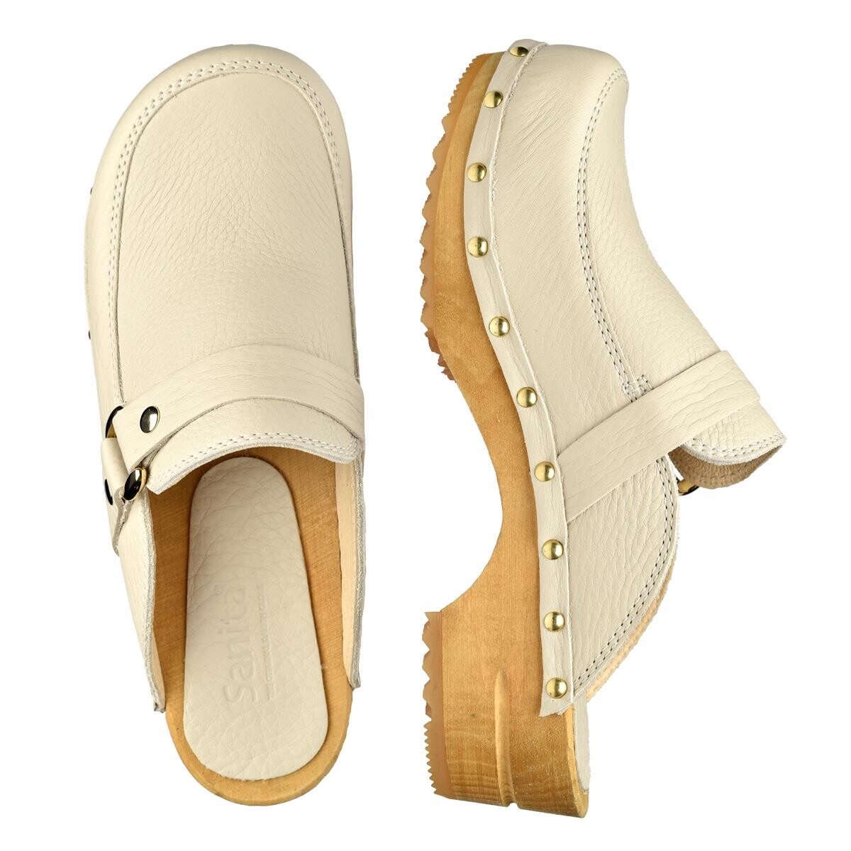 Sanita Lillen Clogs White