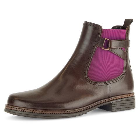 Gabor Chelsea-boots blockhak, enkellaarsje, businessmode met stretch inzet