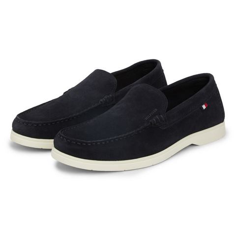 Tommy Hilfiger Instappers HILFIGER CASUAL SUEDE LOAFER