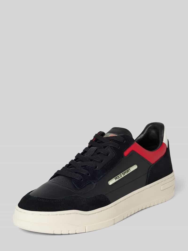 Polo Sport Leren sneakers met labeldetail