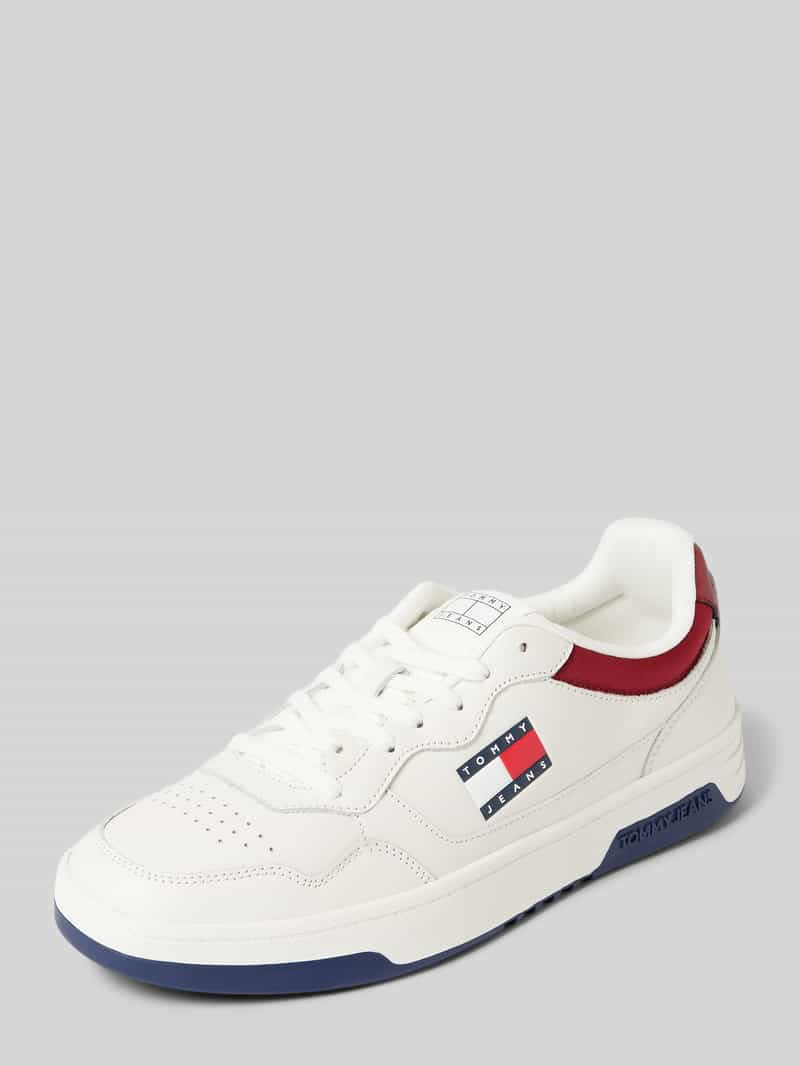 Tommy Jeans Leren sneakers met labelprint