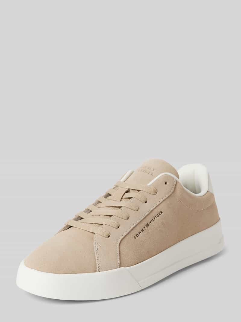 Tommy Hilfiger Sneakers van leer met labeldetails, model 'COURT BETTER'